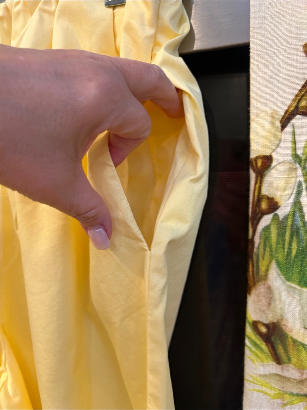 Zara Light Yellow Wide-Leg Casual Pants XS - Picture 4 of 6